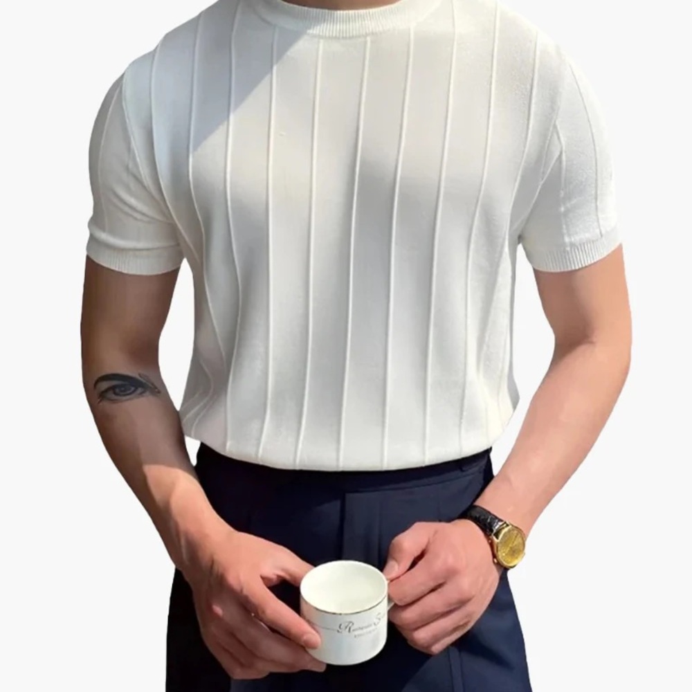 CANNES RIBBED T-SHIRT